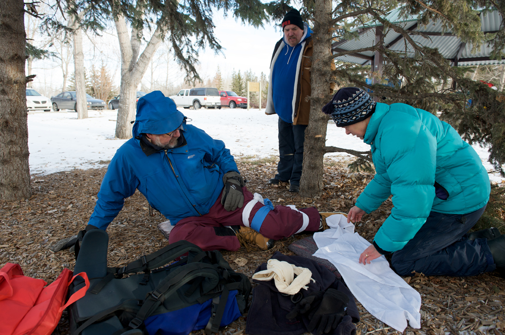 Club Members Attend Wilderness First Aid Course Parkland Cross